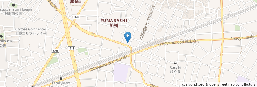 Mapa de ubicacion de 世田谷信用金庫 en Giappone, Tokyo, 世田谷区.