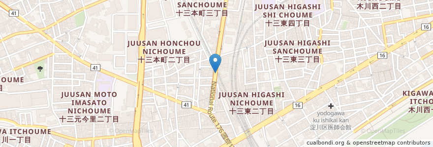 Mapa de ubicacion de 大阪市自転車駐車場 en اليابان, أوساكا, أوساكا, 淀川区.