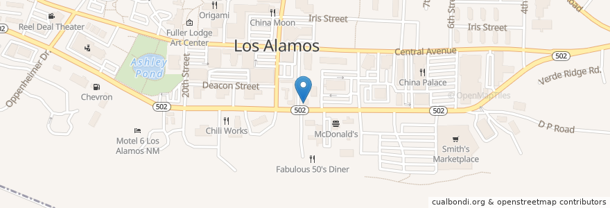 Mapa de ubicacion de Viola's en Estados Unidos De América, Nuevo México, Los Alamos County, Los Alamos.