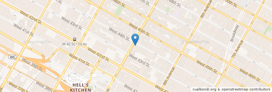 Mapa de ubicacion de Chipotle en 美利坚合众国/美利堅合眾國, 纽约州 / 紐約州, 纽约, 纽约县, Manhattan, Manhattan Community Board 4.