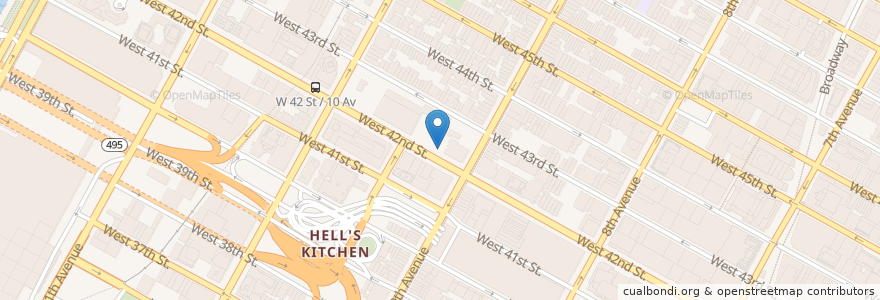 Mapa de ubicacion de Ollie's en Соединённые Штаты Америки, Нью-Йорк, Нью-Йорк, Округ Нью-Йорк, Манхэттен, Manhattan Community Board 4.