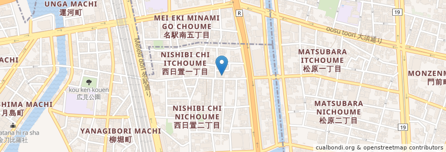 Mapa de ubicacion de だるま寿司 en Japan, Präfektur Aichi, 名古屋市, 中川区.