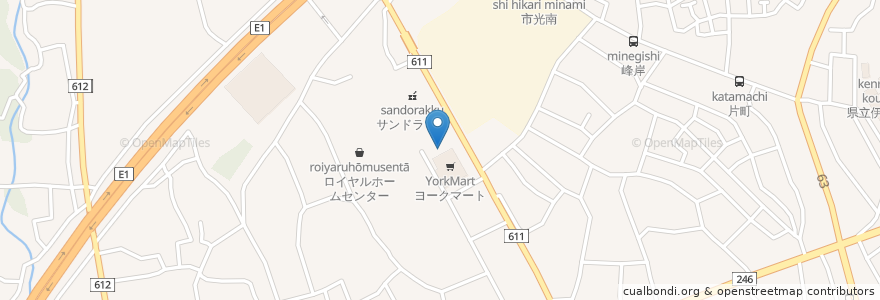 Mapa de ubicacion de マクドナルド en 日本, 神奈川県, 伊勢原市.