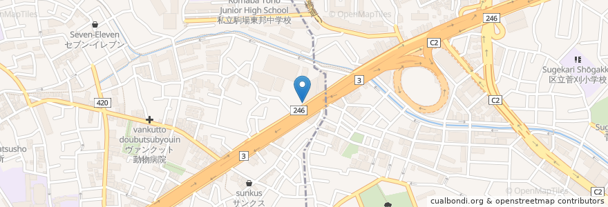 Mapa de ubicacion de タリーズコーヒー en 日本, 東京都, 目黒区.