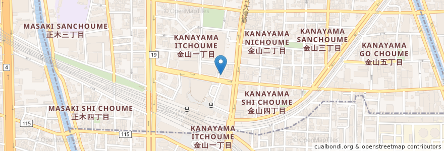 Mapa de ubicacion de 三井住友銀行 en Japan, Präfektur Aichi, 名古屋市, 中区.