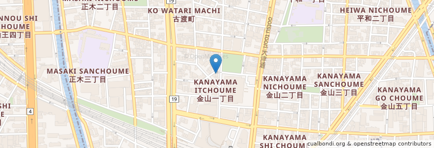Mapa de ubicacion de アルスデンタルクリニック en Japón, Prefectura De Aichi, Nagoya, Barrio Naka.
