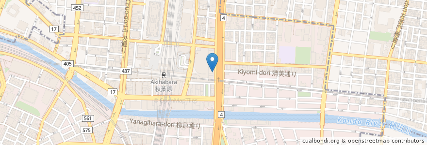 Mapa de ubicacion de トモズ en Japonya, 東京都, 千代田区.