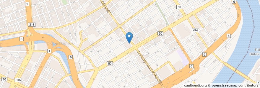 Mapa de ubicacion de トモズ (Tomod's) en Japan, Tokio, 中央区.