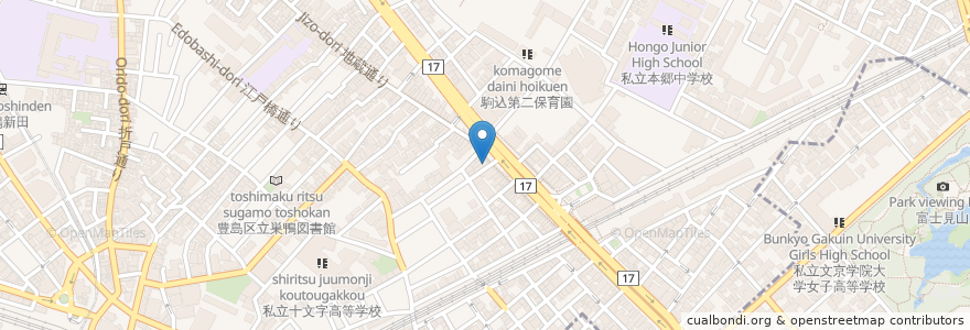 Mapa de ubicacion de マクドナルド en Japonya, 東京都, 豊島区.