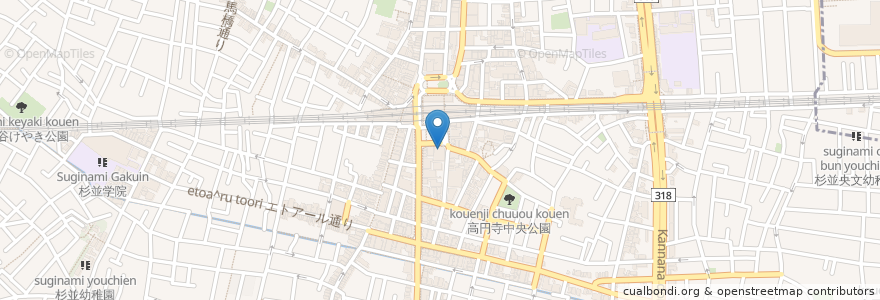 Mapa de ubicacion de 三井住友銀行 en Jepun, 東京都, 杉並区.