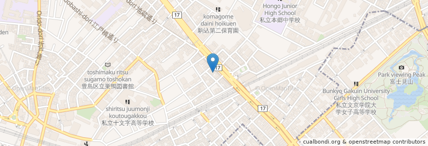 Mapa de ubicacion de 25時 en Japan, Tokio, 豊島区.