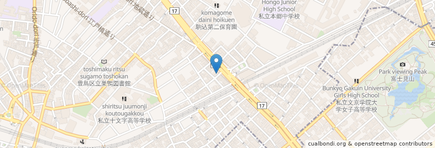 Mapa de ubicacion de 坐・和民 en Japan, Tokio, 豊島区.