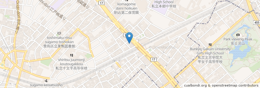 Mapa de ubicacion de てんや en Japão, Tóquio, 豊島区.