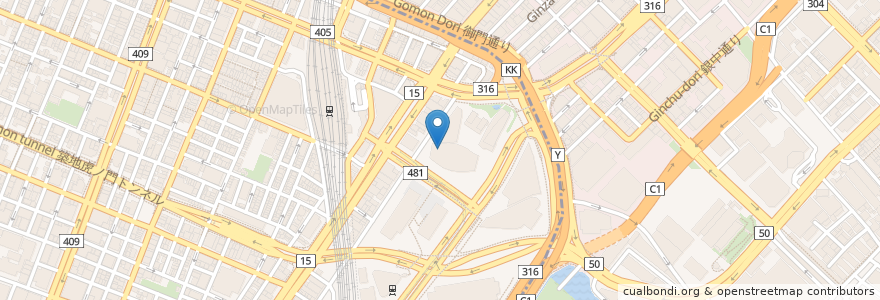 Mapa de ubicacion de Tomod's en Japan, Tokyo, Minato.
