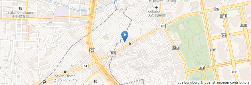 Mapa de ubicacion de トモズ (Tomod's) en ژاپن, 東京都, 渋谷区.