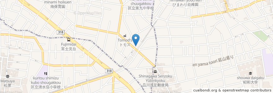Mapa de ubicacion de トモズエキスプレス en 日本, 東京都.