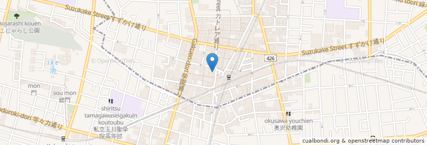 Mapa de ubicacion de Tomod's en Japon, Tokyo, 目黒区.