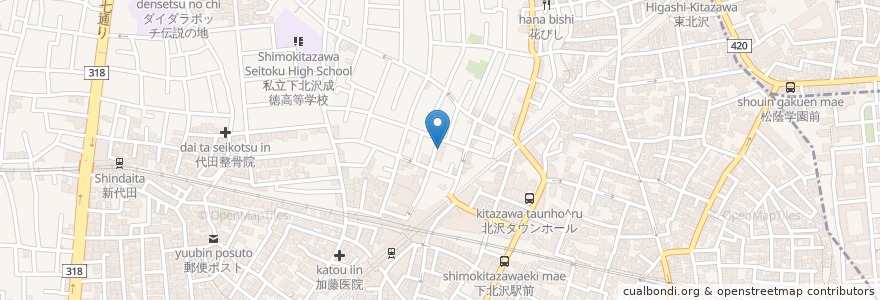 Mapa de ubicacion de トモズエキスプレス (Tomod's express) en ژاپن, 東京都, 世田谷区.