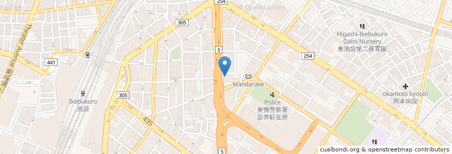 Mapa de ubicacion de トモズ en Japan, Tokio, 豊島区.