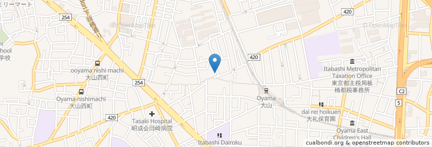 Mapa de ubicacion de トモズ en Japan, 東京都, 板橋区.