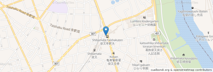 Mapa de ubicacion de 田中屋 en Japon, Tokyo, 葛飾区.