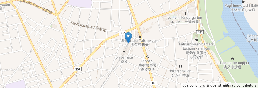 Mapa de ubicacion de 酒場 春 en 日本, 东京都/東京都, 葛飾区.