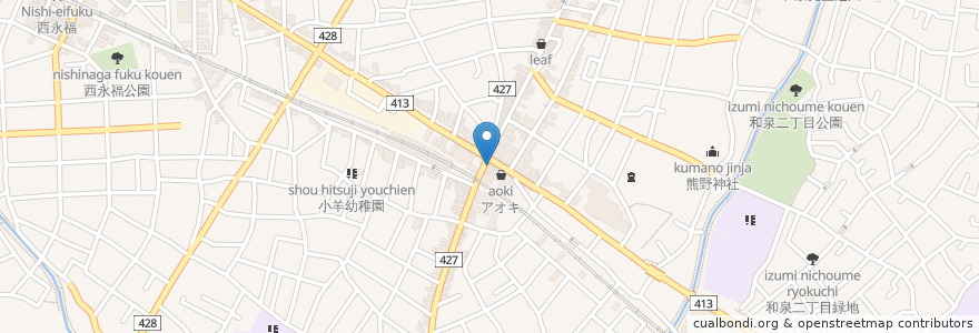 Mapa de ubicacion de ドトールコーヒーショップ en ژاپن, 東京都, 杉並区.