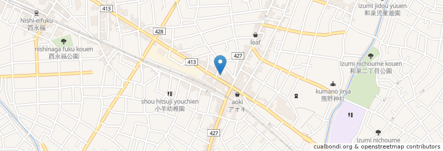 Mapa de ubicacion de ウエルシア (WELCIA) en 일본, 도쿄도, 杉並区.