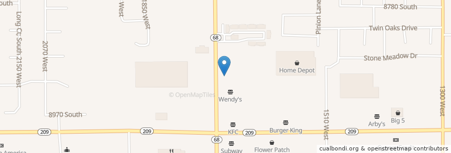Mapa de ubicacion de Village Inn en 미국, 유타 주, Salt Lake County, West Jordan.
