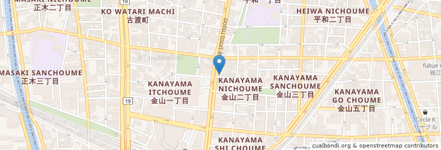 Mapa de ubicacion de はま亭 en Япония, Айти, 名古屋市, 中区.