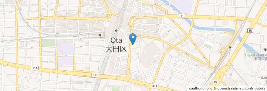 Mapa de ubicacion de 三井住友銀行 en Japonya, 東京都, 大田区.