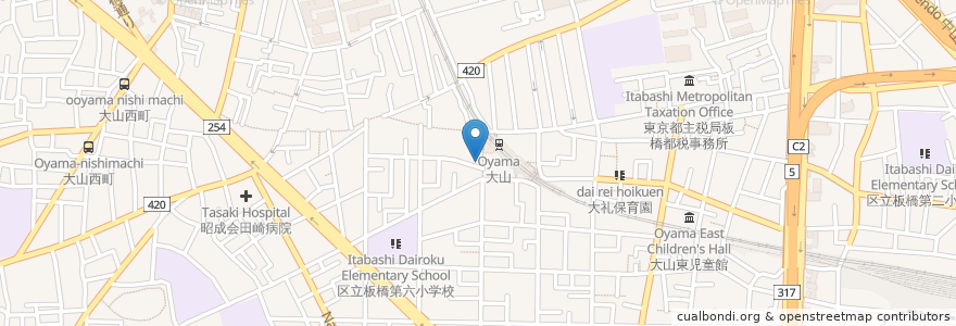 Mapa de ubicacion de マクドナルド en اليابان, 東京都, 板橋区.