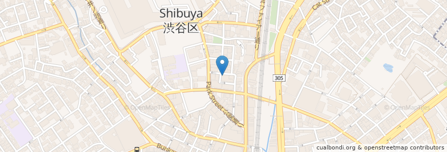 Mapa de ubicacion de 個室DININGダイニング　一粋 en Japonya, 東京都, 渋谷区.