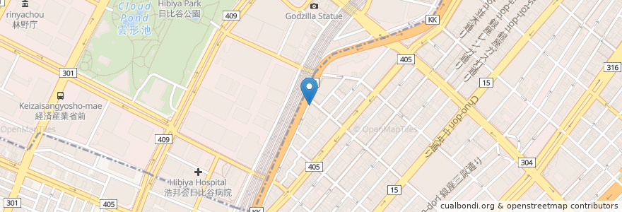 Mapa de ubicacion de スターバックス en Japan, 東京都, 千代田区.