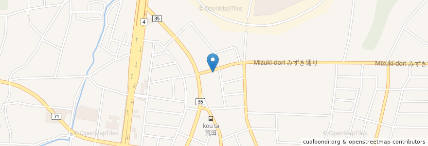 Mapa de ubicacion de 上三川町 en Japão, 栃木県, 河内郡, 上三川町.