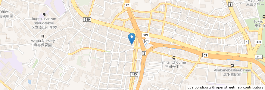 Mapa de ubicacion de タリーズコーヒー en Япония, Токио, Минато.