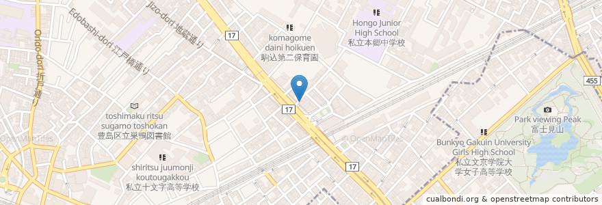Mapa de ubicacion de 上島珈琲店 en Jepun, 東京都, 豊島区.