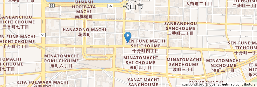 Mapa de ubicacion de 啓蟄会西田クリニック en اليابان, 愛媛県, 松山市.