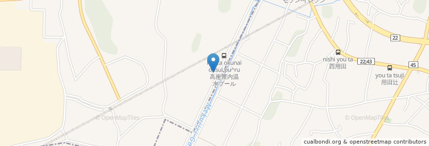 Mapa de ubicacion de 高座施設組合屋内温泉プール en Japão, 神奈川県, 藤沢市.