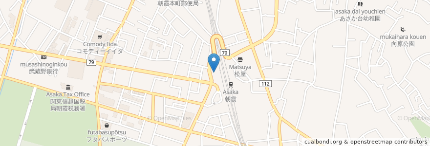 Mapa de ubicacion de トモズ en Japan, Präfektur Saitama, 朝霞市.