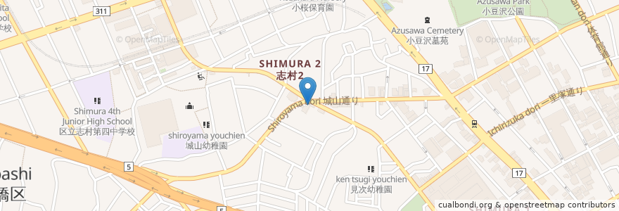 Mapa de ubicacion de 山本歯科クリニック en ژاپن, 東京都, 板橋区.