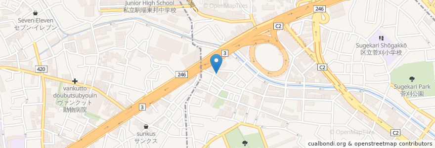 Mapa de ubicacion de みずほ銀行 en Japón, Tokio, Meguro.