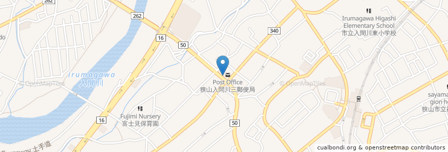 Mapa de ubicacion de 埼玉りそな銀行 狭山支店 (RESONA) en Japan, Präfektur Saitama, 狭山市.