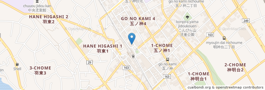 Mapa de ubicacion de 松屋 羽村店 en Japón, Tokio, Hamura.