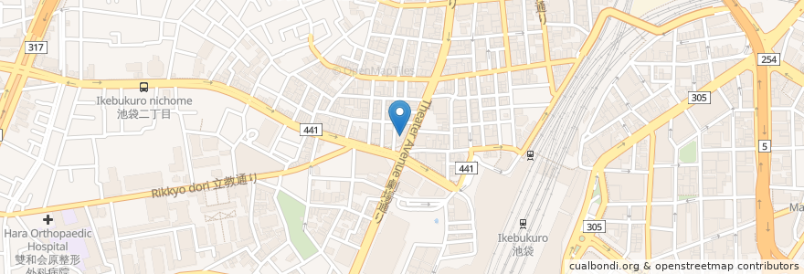 Mapa de ubicacion de エクセルシオール カフェ en 일본, 도쿄도, 豊島区.