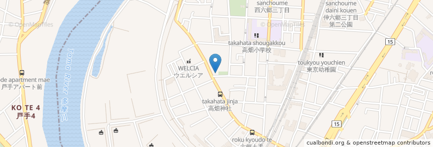 Mapa de ubicacion de セブン-イレブン en 日本, 東京都, 大田区.