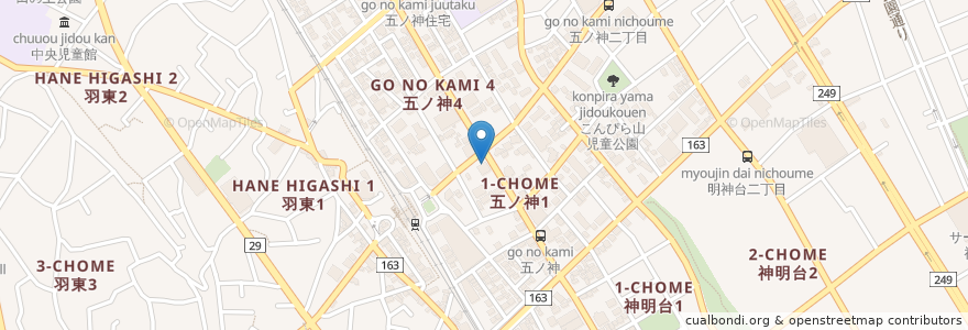 Mapa de ubicacion de Tama-shinkinbank en Japan, Tokyo, Hamura.