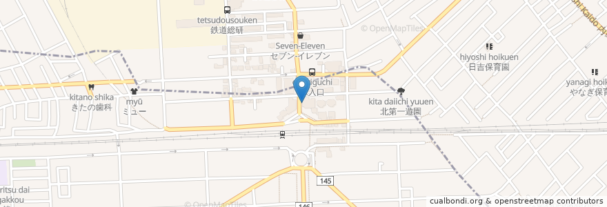 Mapa de ubicacion de 国立北内科クリニック en Japon, Tokyo, 国分寺市.