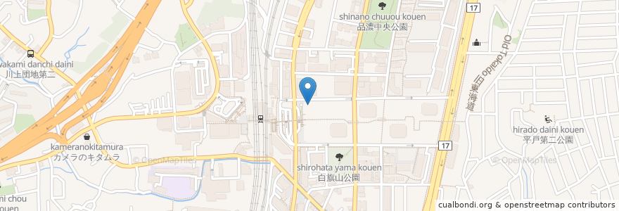 Mapa de ubicacion de スターバックス en 日本, 神奈川県, 横浜市, 戸塚区.