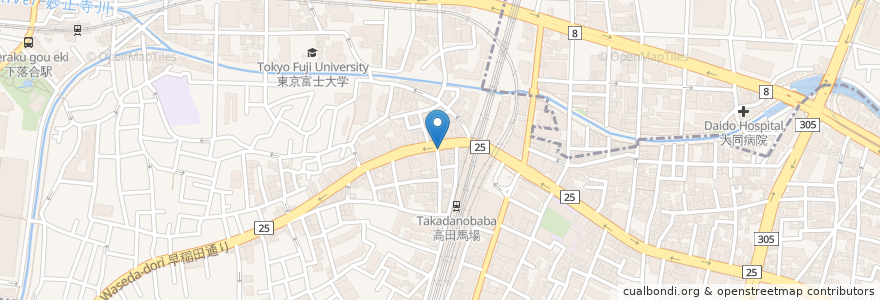 Mapa de ubicacion de ドトールコーヒーショップ en Japan, Tokio, 新宿区.